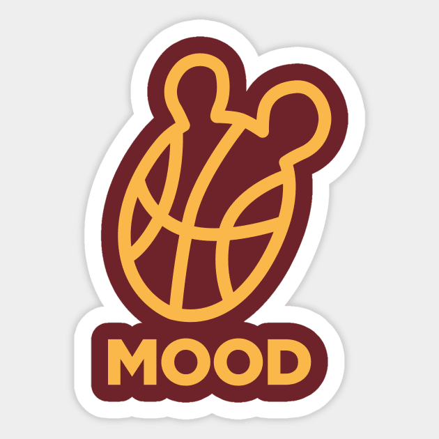 Cleveland Basketball Arthur Mood Sticker by PodDesignShop